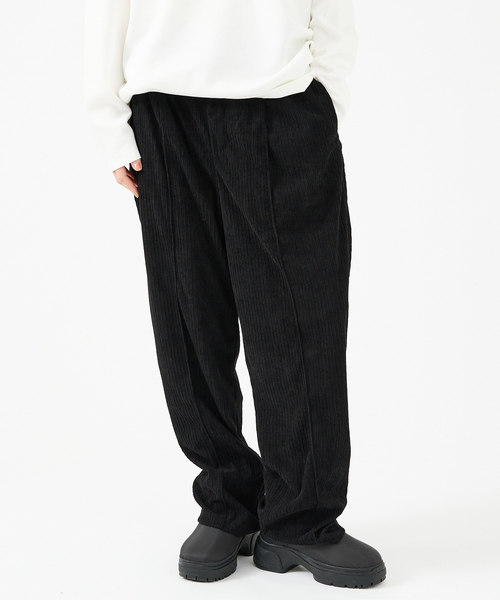 FORTUNA HOMME（フォルトゥナオム）の「【FORTUNA/フォルトゥナ】ECOTECコーデュロイEASYパンツ/ユニセックス【WEB限定】（スラックス・メンズ・ブラウン/ブラック・L/M）」の8枚目の写真