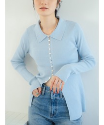 Ungrid - 【オシャレ☆かわいい☆Ungrid】青　セーター　サイズF Ungrid - 【オシャレ☆かわいい☆Ungrid】青 セーター サイズFの