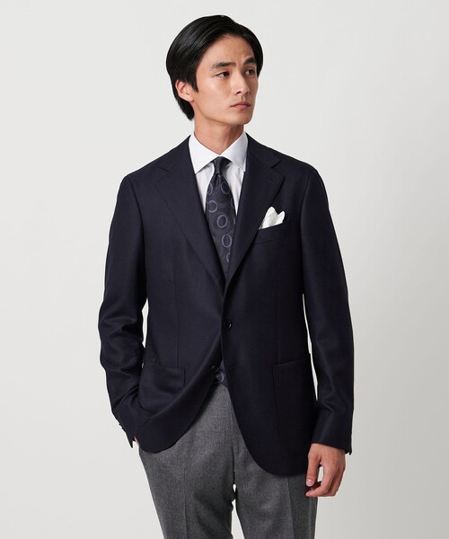 タスマニアウール ホップサック 3ボタン シングルジャケット S‐MODEL