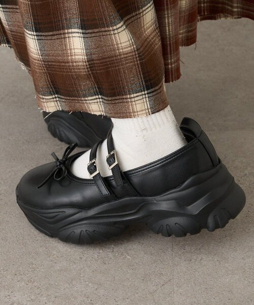 w closet(ダブルクローゼット)の「【25AW】リボン厚底バレエシューズ(その他シューズ・レディース・ブラック/シルバー/オフホワイト・SMALL/MEDIUM/LARGE)」の8枚目の写真