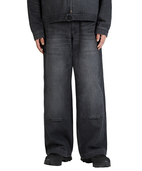 marka（マーカ）の「marka / マーカ：DOUBLE KNEE PANTS -ORGANIC COTTON DUCK-：M25C01PT01C[COR]（その他パンツ・レディース・ブラック・M/S）」の6枚目の写真