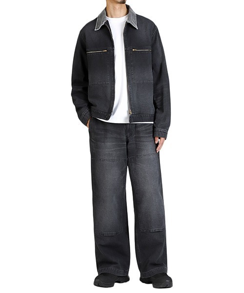 marka（マーカ）の「marka / マーカ：DOUBLE KNEE PANTS -ORGANIC COTTON DUCK-：M25C01PT01C[COR]（その他パンツ・レディース・ブラック・M/S）」の9枚目の写真