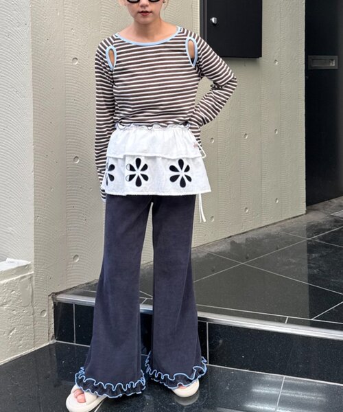 HELLO.SANFRANCISCO（ハローサンフランシスコ）の「【HELLO.SANFRANCISCO/ハローサンフランシスコ】マルチウェイフラワーカット巻きスカート（スカート・レディース・ホワイト/ベージュ/イエロー・ONE SIZE）」の14枚目の写真