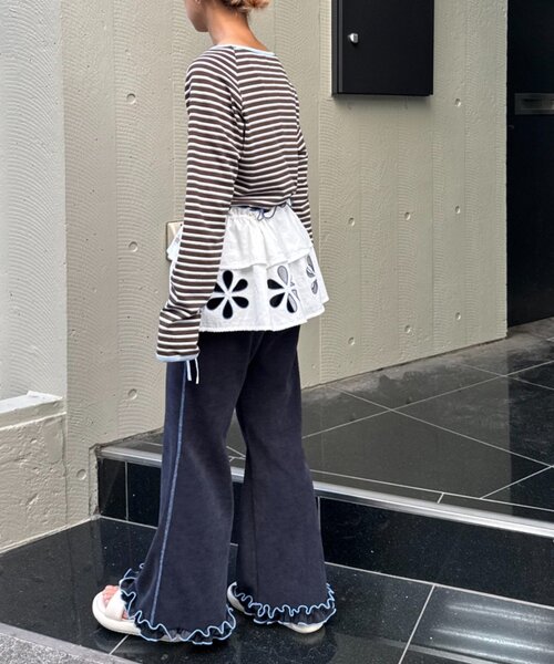 HELLO.SANFRANCISCO（ハローサンフランシスコ）の「【HELLO.SANFRANCISCO/ハローサンフランシスコ】マルチウェイフラワーカット巻きスカート（スカート・レディース・ホワイト/ベージュ/イエロー・ONE SIZE）」の15枚目の写真