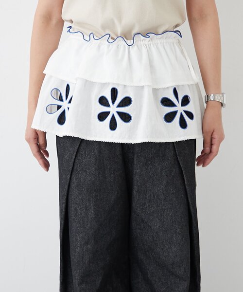 HELLO.SANFRANCISCO（ハローサンフランシスコ）の「【HELLO.SANFRANCISCO/ハローサンフランシスコ】マルチウェイフラワーカット巻きスカート（スカート・レディース・ホワイト/ベージュ/イエロー・ONE SIZE）」の21枚目の写真