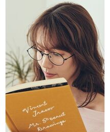 オーバルスリムフレームダテメガネ