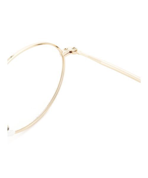 Mila Owen（ミラオーウェン）の「オーバルスリムフレームダテメガネ（メガネ・レディース・ブラック/ゴールド・F）」の5枚目の写真