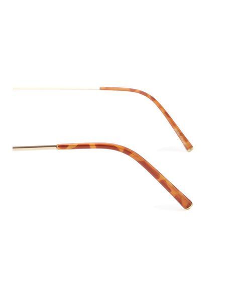 Mila Owen（ミラオーウェン）の「オーバルスリムフレームダテメガネ（メガネ・レディース・ブラック/ゴールド・F）」の6枚目の写真