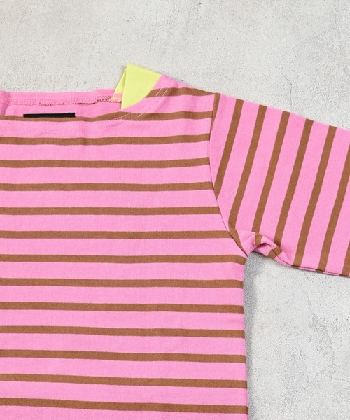 MARKEY'S（マーキーズ）の「バスクボーダーシャツ（Tシャツ/カットソー・キッズ・ブラック系その他/ブルー系その他/ライトグリーン/ピンク系その他/ブラウン系その他/マルチ・80/90/95/100/110/120/130/140/150）」の20枚目の写真