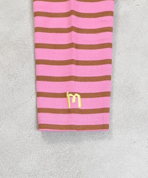 MARKEY'S（マーキーズ）の「バスクボーダーシャツ（Tシャツ/カットソー・キッズ・ブラック系その他/ブルー系その他/ライトグリーン/ピンク系その他/ブラウン系その他/マルチ・80/90/95/100/110/120/130/140/150）」の21枚目の写真