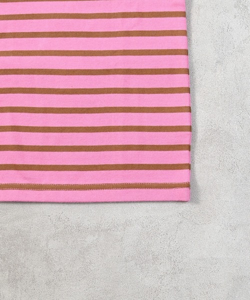 MARKEY'S（マーキーズ）の「バスクボーダーシャツ（Tシャツ/カットソー・キッズ・ブラック系その他/ブルー系その他/ライトグリーン/ピンク系その他/ブラウン系その他/マルチ・80/90/95/100/110/120/130/140/150）」の22枚目の写真