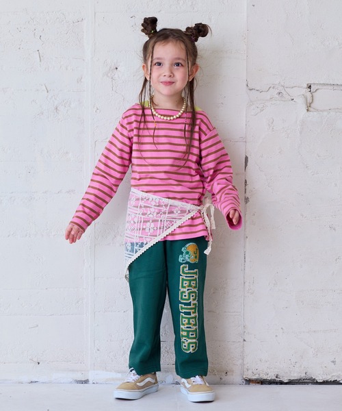 MARKEY'S（マーキーズ）の「バスクボーダーシャツ（Tシャツ/カットソー・キッズ・ブラック系その他/ブルー系その他/ライトグリーン/ピンク系その他/ブラウン系その他/マルチ・80/90/95/100/110/120/130/140/150）」の13枚目の写真