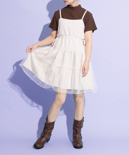 PUNYUS（プニュズ）の「ハイネックリブＴシャツ（Tシャツ/カットソー・レディース・ブラウン/ブラック/サックスブルー・1/2/3/4）」の7枚目の写真