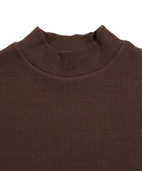 PUNYUS（プニュズ）の「ハイネックリブＴシャツ（Tシャツ/カットソー・レディース・ブラウン/ブラック/サックスブルー・1/2/3/4）」の13枚目の写真