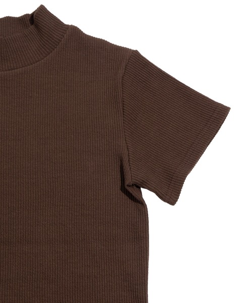 PUNYUS（プニュズ）の「ハイネックリブＴシャツ（Tシャツ/カットソー・レディース・ブラウン/ブラック/サックスブルー・1/2/3/4）」の15枚目の写真