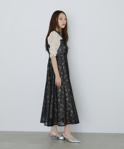ノットリボンレースドレス / knot ribbon lace dress（ドレス
