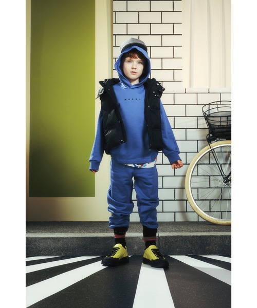 MARNI(マルニ)の「キッズ プルオーバーパーカー MARNI KID(パーカー・キッズ・ブルー/ブラック/グレー・10Y/14Y/12Y/8Y/6Y/4Y)」の5枚目の写真