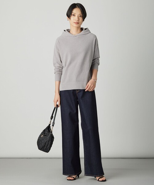 J.PRESS(ジェイプレス)の「CHENILLE フーデッド ニット(ニット/セーター・レディース・ベージュ系/ライトグレー系/ブラック系・T15/T13)」の18枚目の写真