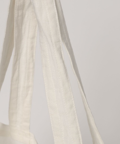 niko and...(ニコアンド)の「【NATOKii(ネイトゥーキー)】3連ロゴエコバッグ(エコバッグ/サブバッグ・メンズ・ライトグレー/レッド・FREE)」の11枚目の写真