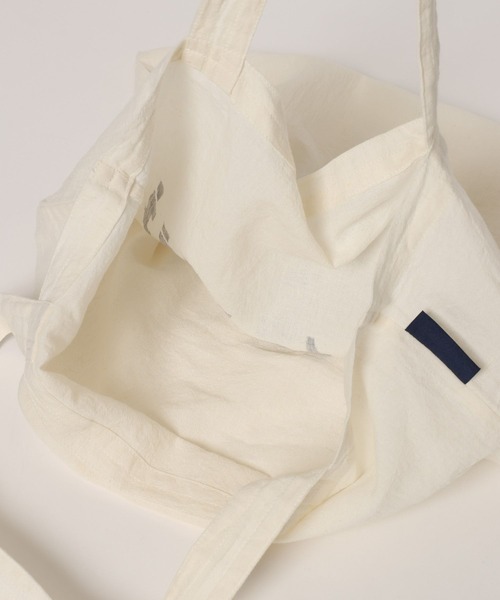 niko and...(ニコアンド)の「【NATOKii(ネイトゥーキー)】3連ロゴエコバッグ(エコバッグ/サブバッグ・メンズ・ライトグレー/レッド・FREE)」の14枚目の写真