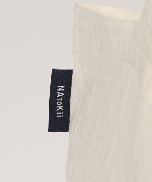 niko and...(ニコアンド)の「【NATOKii(ネイトゥーキー)】3連ロゴエコバッグ(エコバッグ/サブバッグ・メンズ・ライトグレー/レッド・FREE)」の15枚目の写真