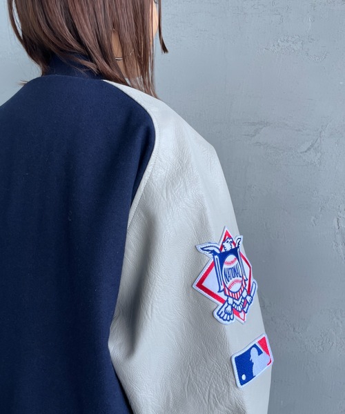 FANATICS/ファナティクス] 別注 MLBロゴワッペン メルトン