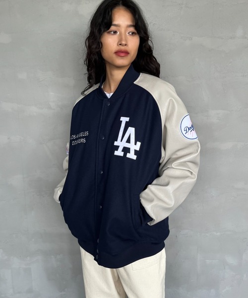 FANATICS/ファナティクス] 別注 MLBロゴワッペン メルトン