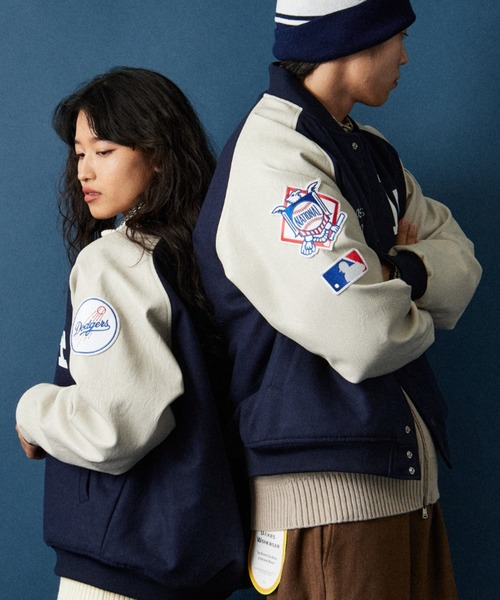 FANATICS/ファナティクス] 別注 MLBロゴワッペン メルトン