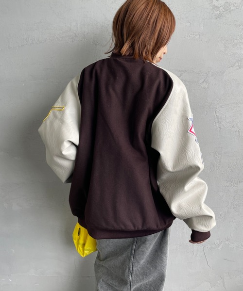 ☆ FANATIC・スタジャン/L/ポリエステルワッペンMサイズ ☆ FANATIC・スタジャン/L/ポリエステルワッペンMサイズ