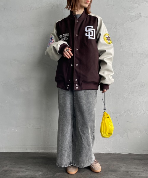 FANATICS/ファナティクス] 別注 MLBロゴワッペン メルトン