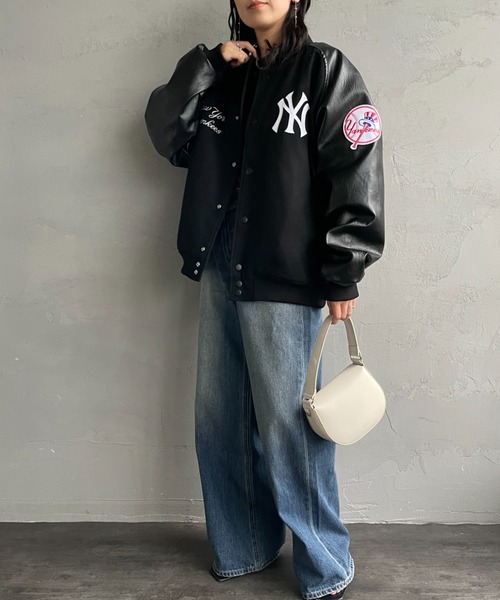 MLB/メジャーリーグベースボール 別注メルトンフェイクレザースタジャン限定展開 MLB（メジャーリーグベースボール）の「MLB/メジャーリーグ