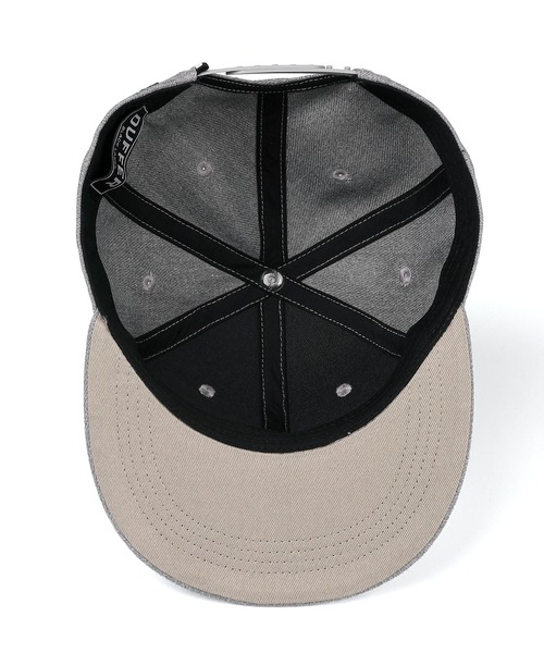 The DUFFER of ST.GEORGE（ザダファーオブセントジョージ）の「〔BLACK LABEL〕ORIGINAL FLAT VISOR CAP ：オリジナル フラットバイザー キャップ（キャップ・メンズ・ブラック/グレー・F）」の9枚目の写真