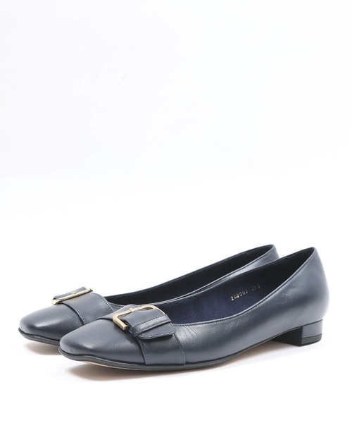 HIPS（ヒップス）の「【本革】ベルトデザインスクエアトゥパンプス（パンプス・レディース・ボルドー/チェック/ブラック/ネイビー・22.5cm/24.5cm/24cm/23.5cm/23cm）」の3枚目の写真