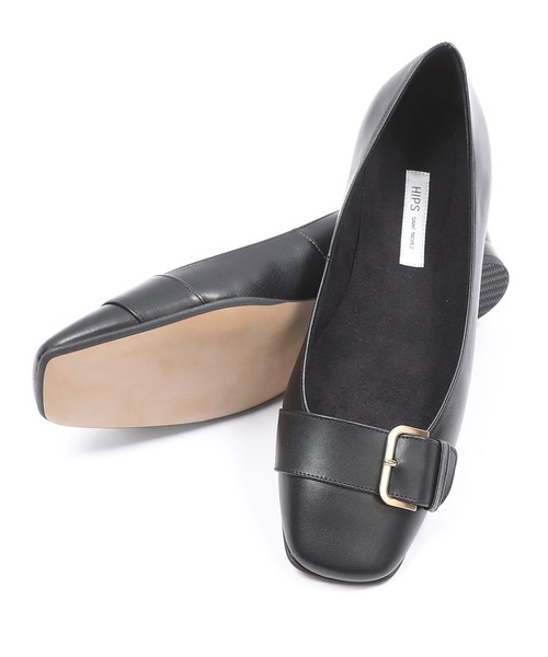 HIPS（ヒップス）の「【本革】ベルトデザインスクエアトゥパンプス（パンプス・レディース・ボルドー/チェック/ブラック/ネイビー・22.5cm/24.5cm/24cm/23.5cm/23cm）」の8枚目の写真