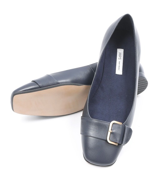 HIPS（ヒップス）の「【本革】ベルトデザインスクエアトゥパンプス（パンプス・レディース・ボルドー/チェック/ブラック/ネイビー・22.5cm/24.5cm/24cm/23.5cm/23cm）」の13枚目の写真