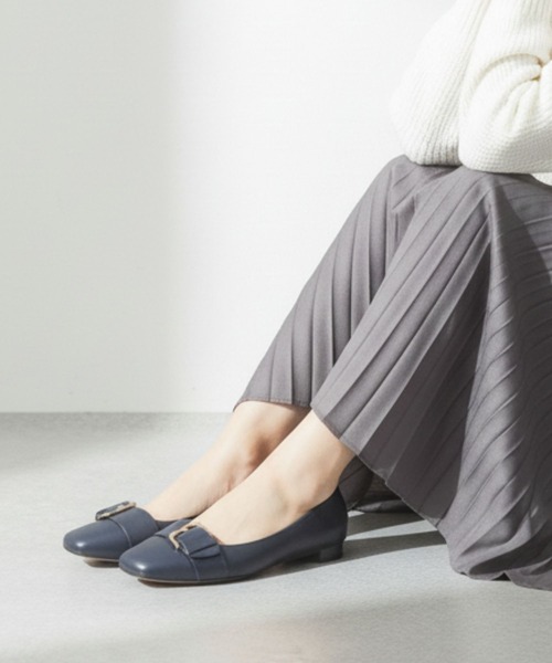 HIPS（ヒップス）の「【本革】ベルトデザインスクエアトゥパンプス（パンプス・レディース・ボルドー/チェック/ブラック/ネイビー・22.5cm/24.5cm/24cm/23.5cm/23cm）」の10枚目の写真