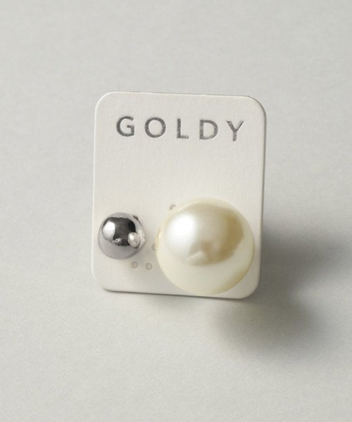 GOLDY(ゴールディ)の「【GOLDY】ビッグ パール 2WAY ピアス 1251010(ピアス(両耳用)・レディース・シルバー/シルバー系その他/ゴールド/ゴールド系その他2・FREE)」の1枚目の写真