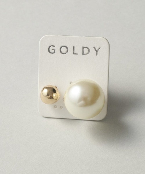 GOLDY(ゴールディ)の「【GOLDY】ビッグ パール 2WAY ピアス 1251010(ピアス(両耳用)・レディース・シルバー/シルバー系その他/ゴールド/ゴールド系その他2・FREE)」の3枚目の写真