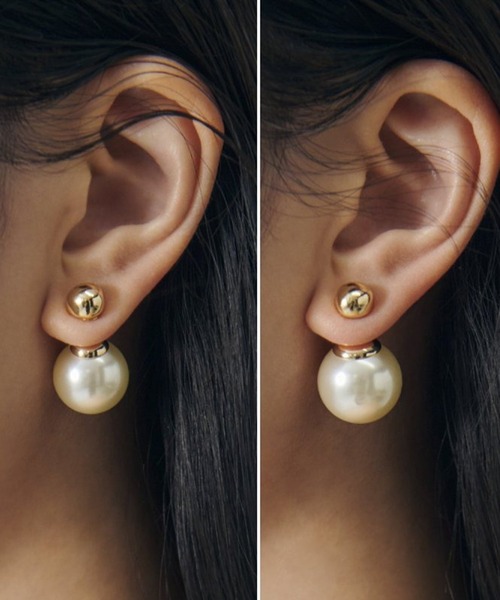 GOLDY(ゴールディ)の「【GOLDY】ビッグ パール 2WAY ピアス 1251010(ピアス(両耳用)・レディース・シルバー/シルバー系その他/ゴールド/ゴールド系その他2・FREE)」の14枚目の写真