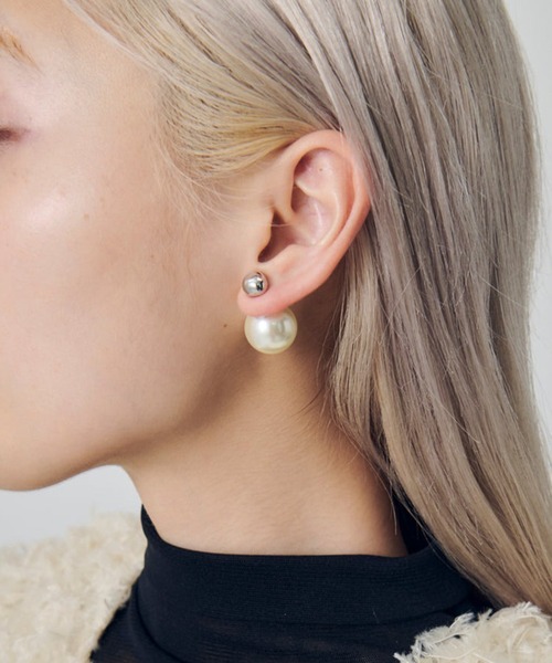 GOLDY(ゴールディ)の「【GOLDY】ビッグ パール 2WAY ピアス 1251010(ピアス(両耳用)・レディース・シルバー/シルバー系その他/ゴールド/ゴールド系その他2・FREE)」の8枚目の写真