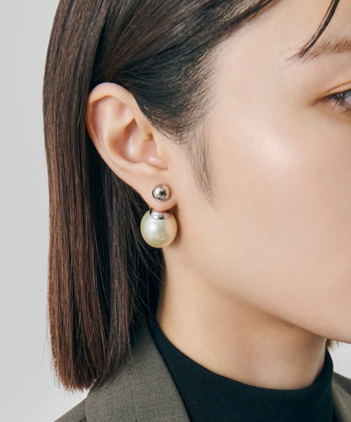 GOLDY(ゴールディ)の「【GOLDY】ビッグ パール 2WAY ピアス 1251010(ピアス(両耳用)・レディース・シルバー/シルバー系その他/ゴールド/ゴールド系その他2・FREE)」の10枚目の写真