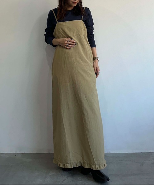 裾フリルキャミワンピース（ワンピース）｜1chaku.（イッチャク）の