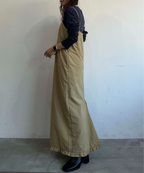 裾フリルキャミワンピース 裾フリルキャミワンピース/earth music&ecology（アース ミュージック