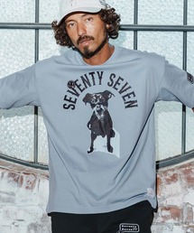 seventy seven（セブンティセブン）の「mt9996-middle onz over size S-S t-shirt(77dog) Tシャツ(7725W170)（Tシャツ/カットソー）」