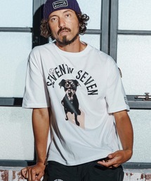 seventy seven（セブンティセブン）の「mt9996-middle onz over size S-S t-shirt(77dog) Tシャツ(7725W170)（Tシャツ/カットソー）」