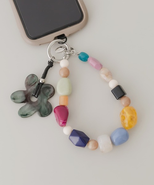 フラワーモチーフカラフルキーチェーン（キーホルダー）｜SMELLY