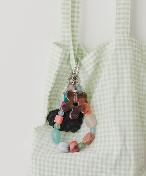 SMELLY（スメリー）の「フラワーモチーフカラフルキーチェーン（キーホルダー・レディース・ブラウン系その他/ブルー系その他・-）」の10枚目の写真