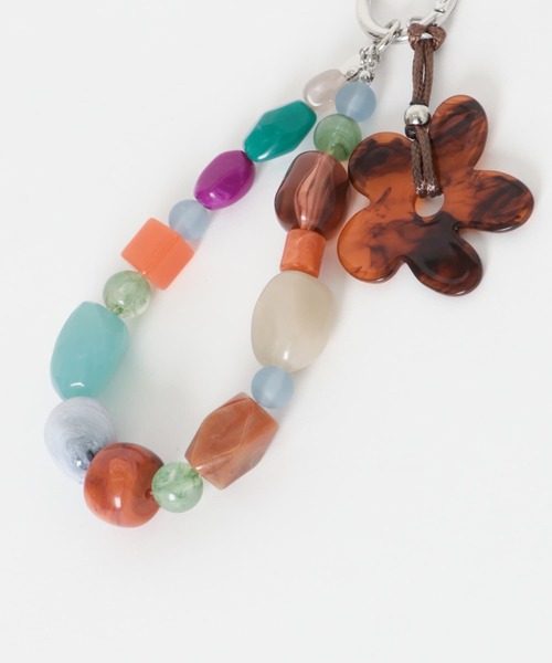 SMELLY（スメリー）の「フラワーモチーフカラフルキーチェーン（キーホルダー・レディース・ブラウン系その他/ブルー系その他・-）」の12枚目の写真