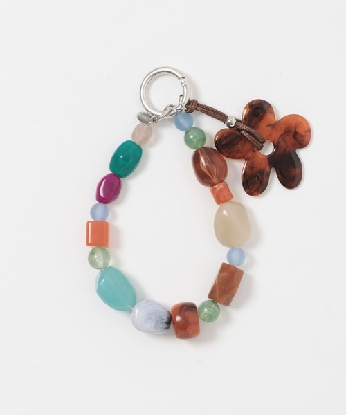 SMELLY（スメリー）の「フラワーモチーフカラフルキーチェーン（キーホルダー・レディース・ブラウン系その他/ブルー系その他・-）」の6枚目の写真