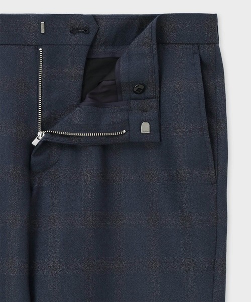 Paul Smith(ポールスミス)の「オンブレチェック テーパード トラウザーズ / 253158 UBP01(スラックス・メンズ・ネイビー/ダークグレー・SMALL/MEDIUM/LARGE/X-LARGE/XX-LARGE)」の3枚目の写真